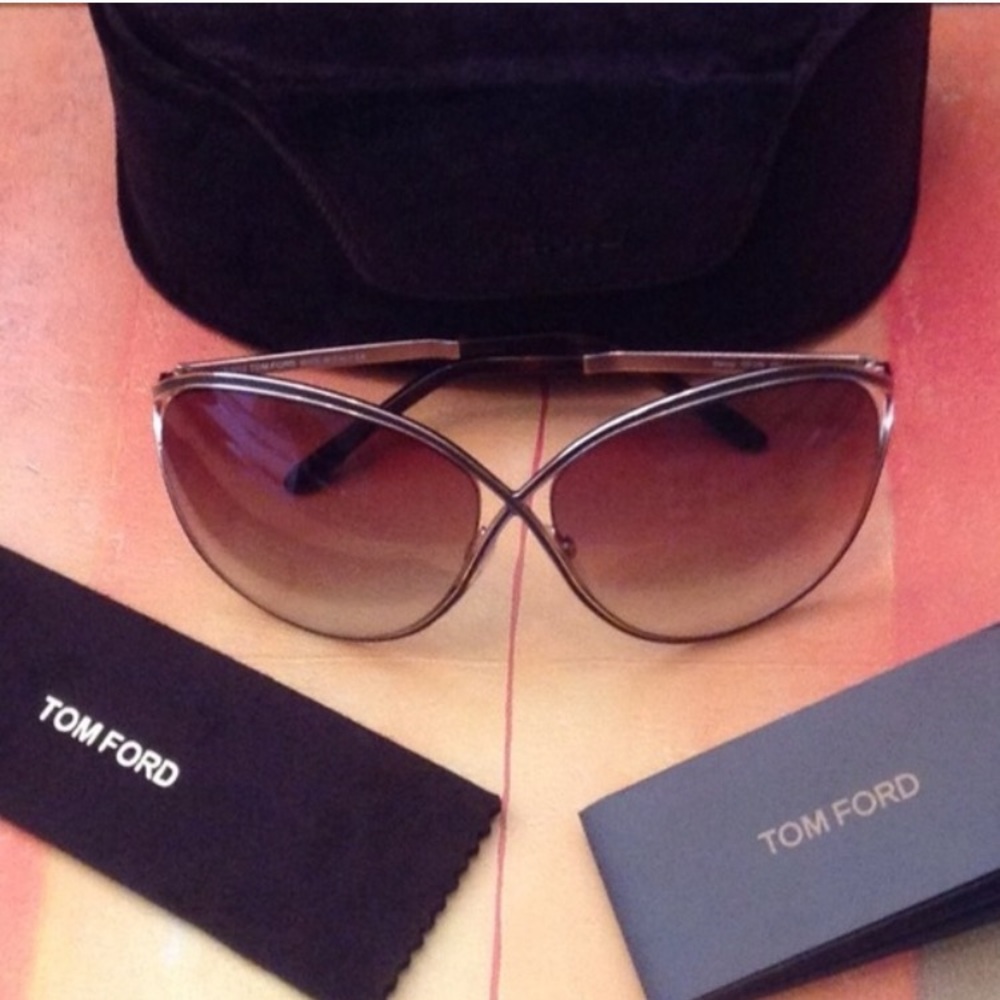 Tom Ford Sienna aviator sunglasses Gold